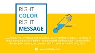 Right Color Right Message