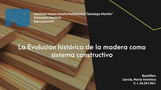 Instituto Universitario Politécnico “Santiago Mariño”
Extensión Maturín
Estructura IV
Bachiller:
García, María Verónica
C. I. 26.341.961.
 