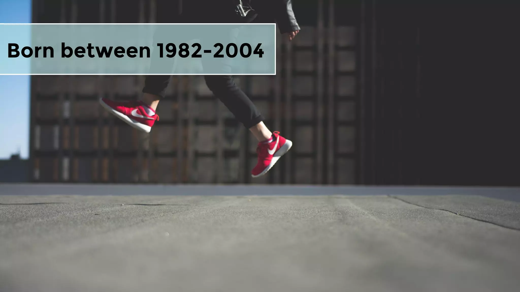 Born between 1982-2004
 