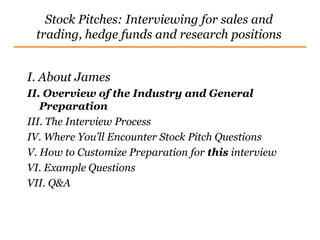 Mastering the Stock Pitch | PPT