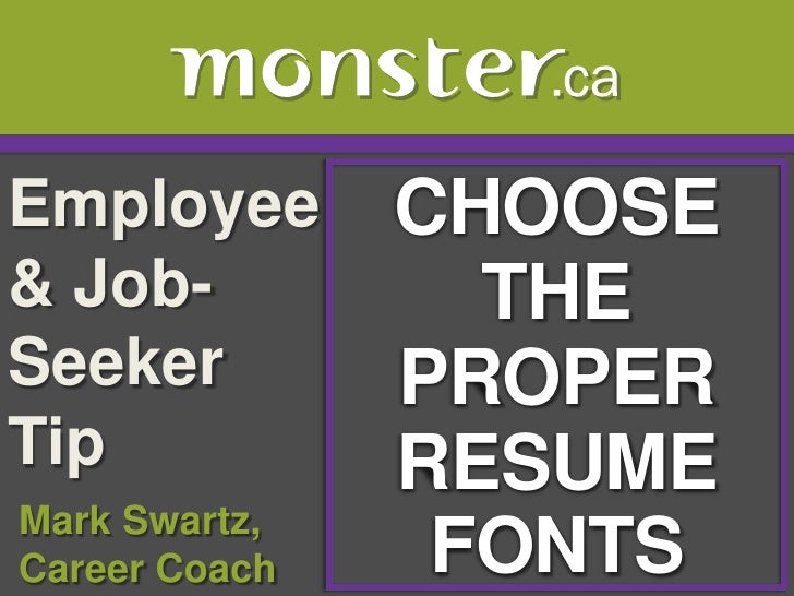 choose the proper resume fonts proper resume font