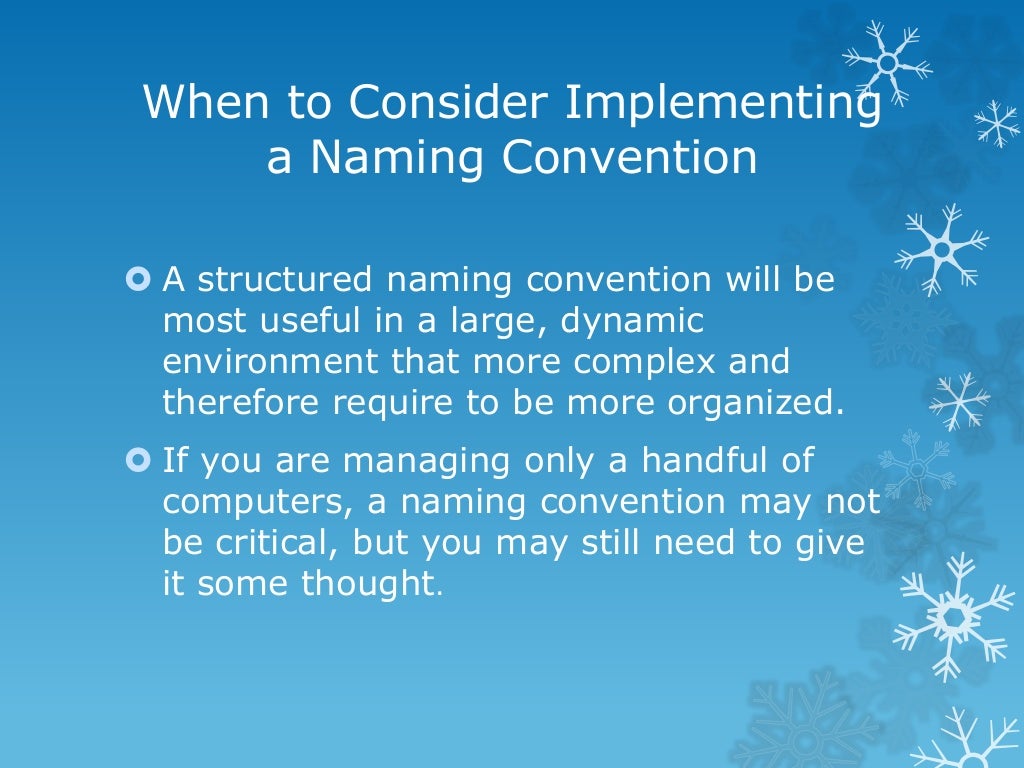Network Devices Naming Conventions