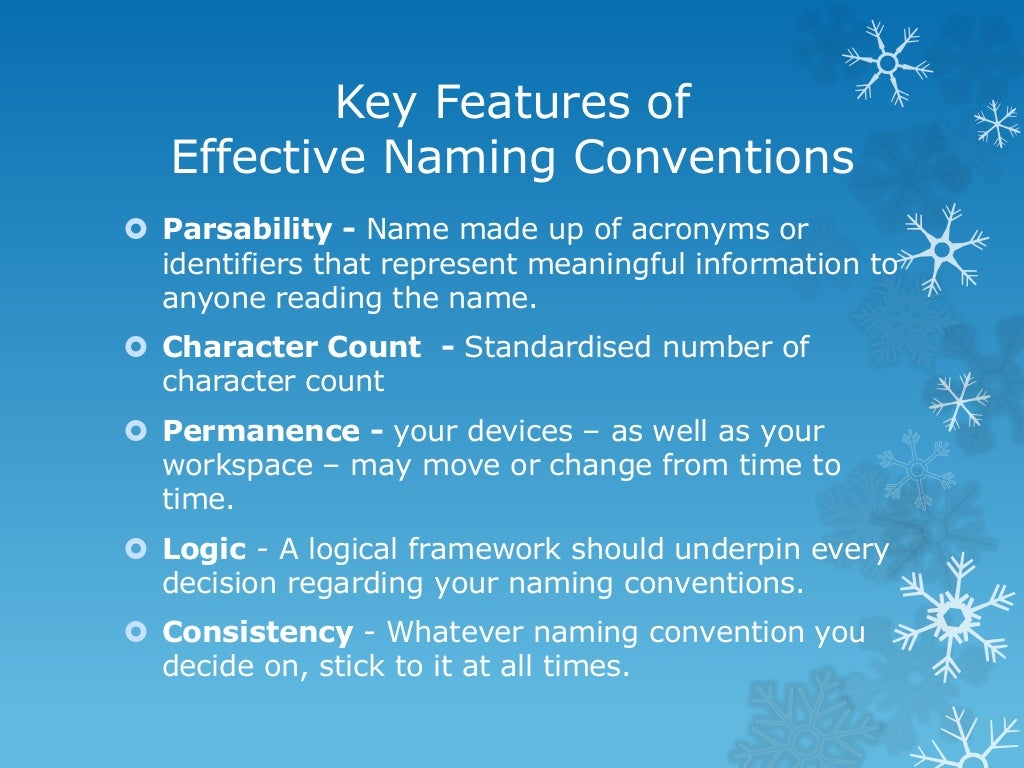 Network Devices Naming Conventions