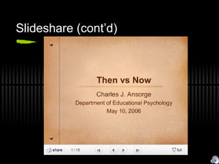 Slideshare (cont’d) 
