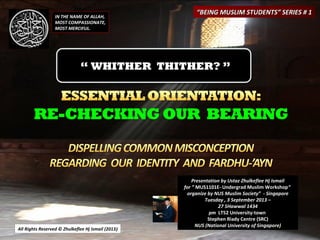 All Rights Reserved © Zhulkeflee Hj Ismail (2013))
Presentation by Ustaz Zhulkeflee Hj IsmailPresentation by Ustaz Zhulkef...