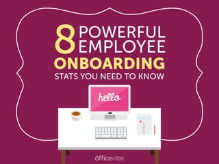 8POWERFUL
EMPLOYEE
ONBOARDING
STATS YOU NEED TO KNOW
 