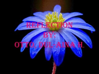 REFLECTION
bY:
OTTO, DUL-AINA H.
 