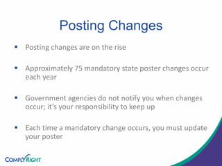 Poster Compliance Audit: Is Your Business at Risk? | PPT