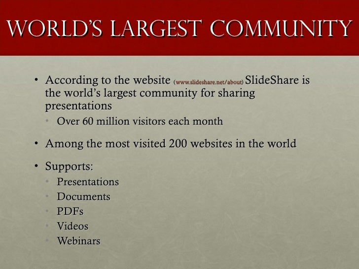 slide share ppt