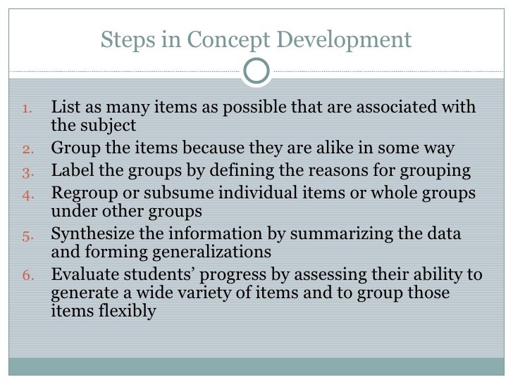 Concept Development