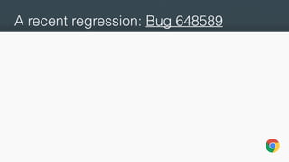 A recent regression: Bug 648589
 