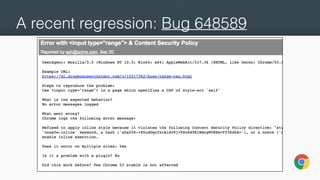 A recent regression: Bug 648589
 