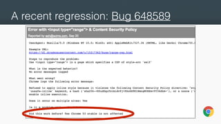 A recent regression: Bug 648589
 