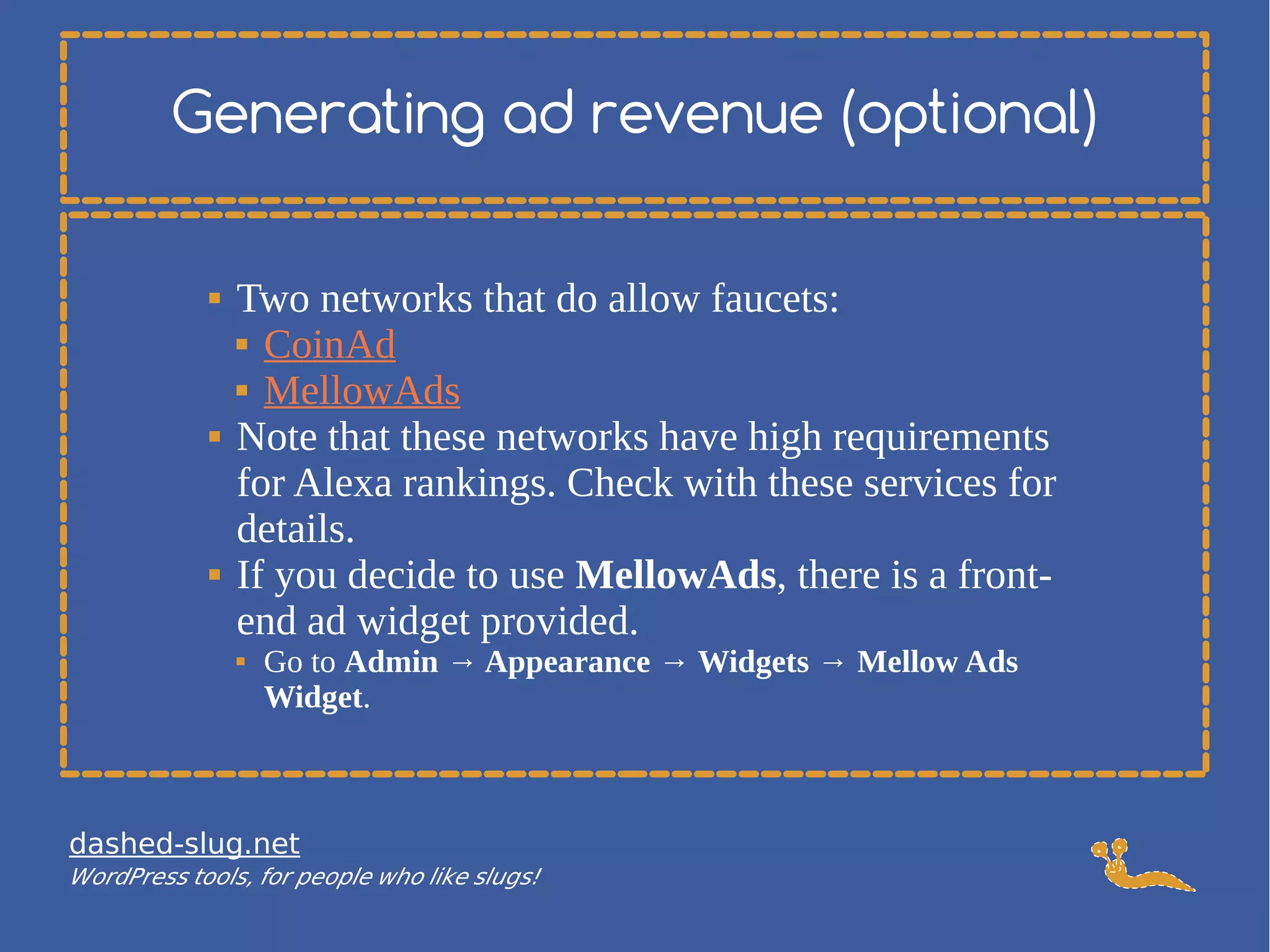 How to run a Bitcoin or altcoin cryptocurrency faucet on WordPress | PDF