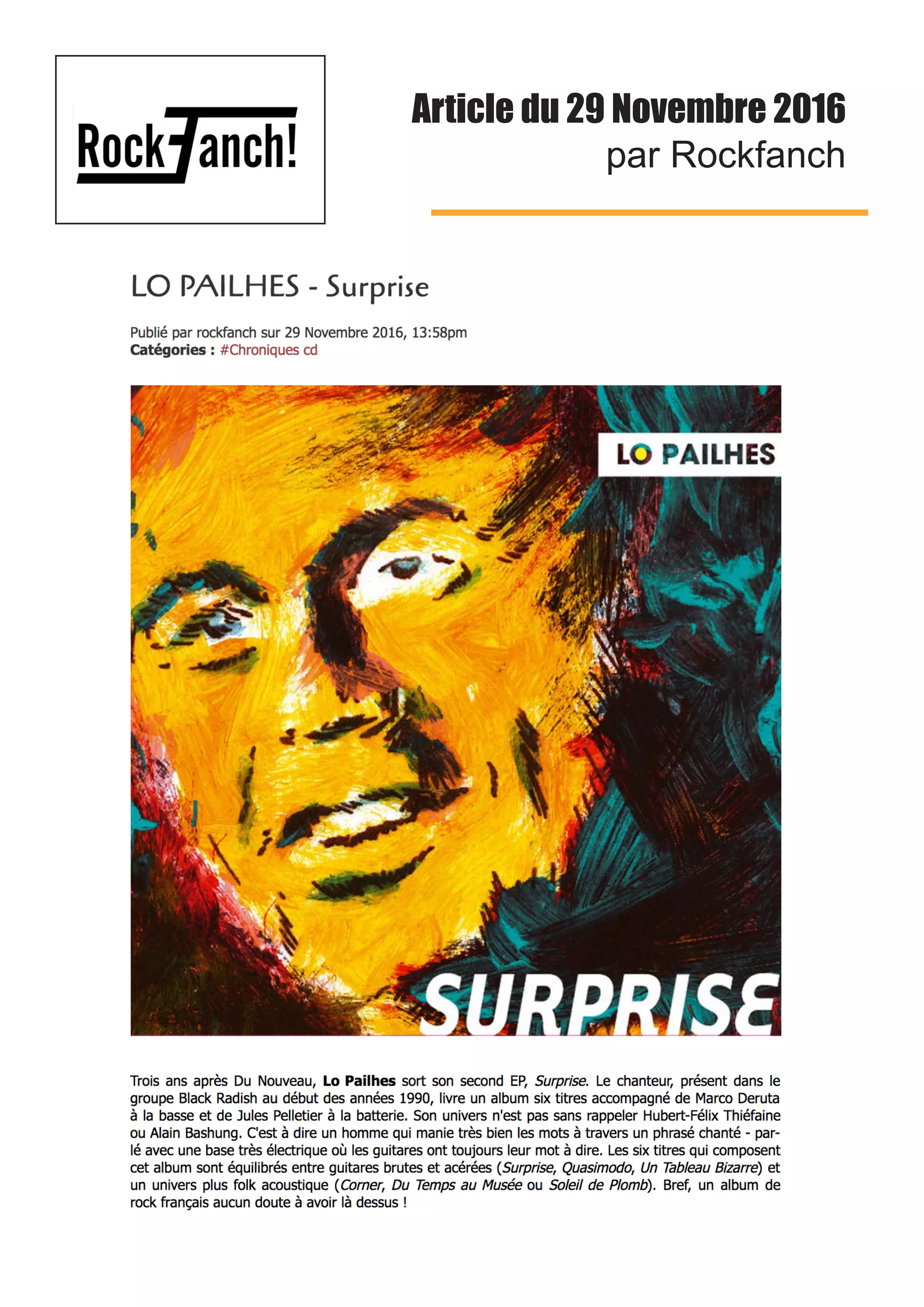 Article du 29 Novembre 2016
par Rockfanch