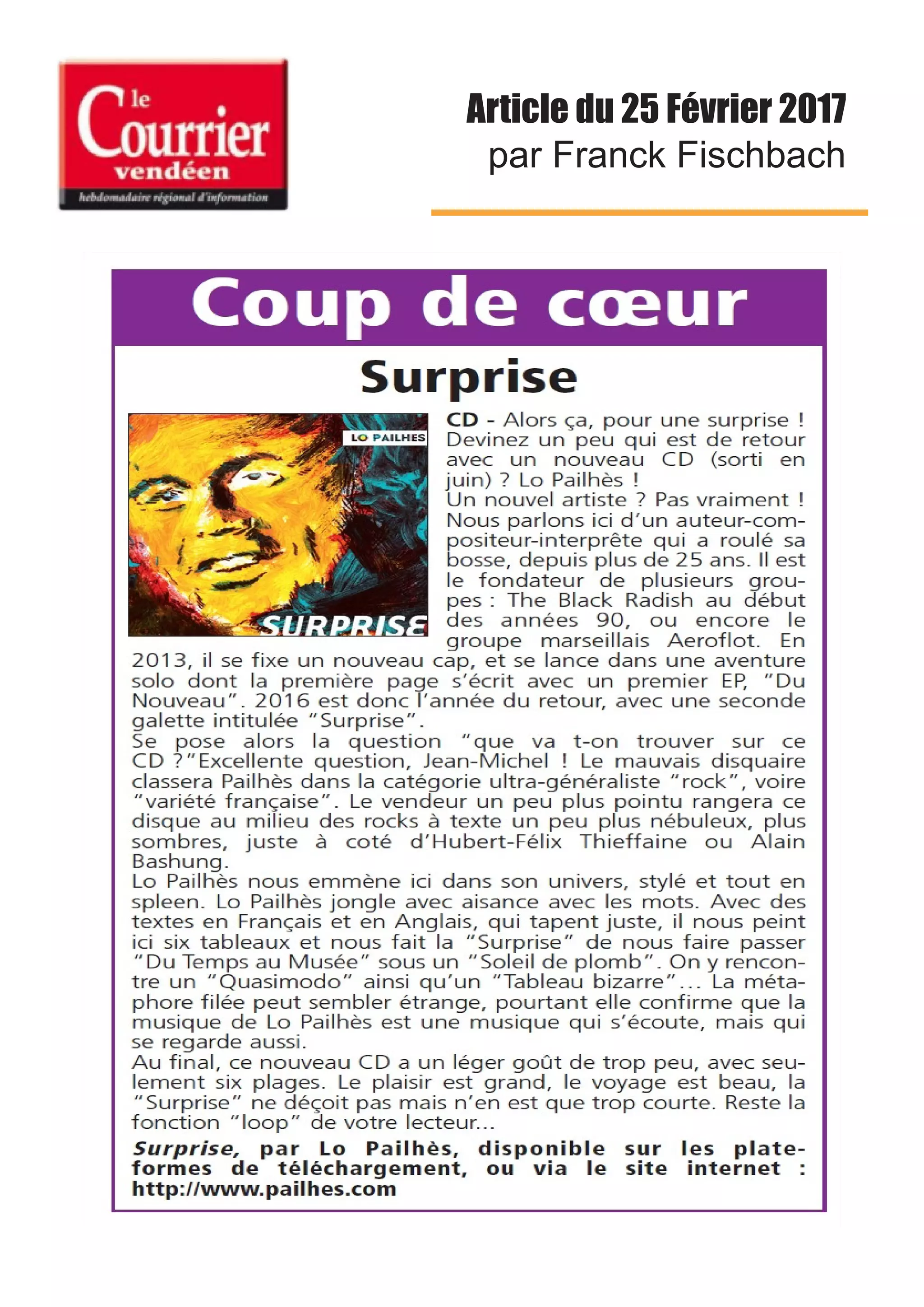 Article du 25 Février 2017
par Franck Fischbach