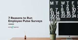 7 Reasons to Run Employee Pulse Surveys