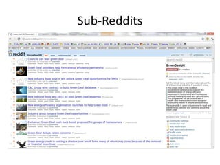 Sub-Reddits
 