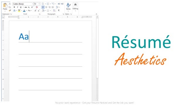 get your resume noticed