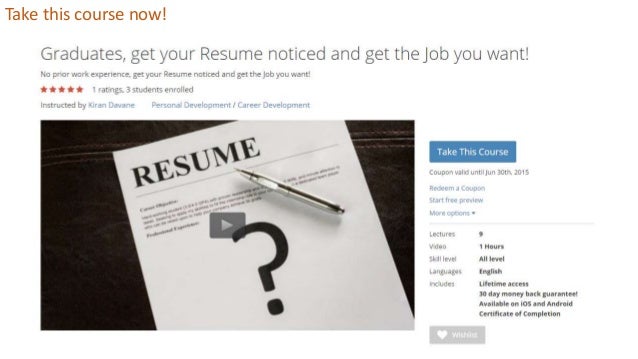 get your resume noticed