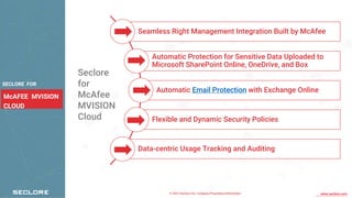 Seclore for McAfee MVISION Cloud | PPT