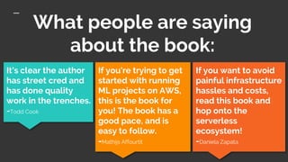 What people are saying
about the book:
If you want to avoid
painful infrastructure
hassles and costs,
read this book and
h...