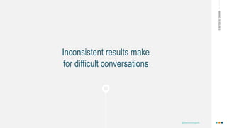 MAKINGHEADLINES
Inconsistent results make
for difficult conversations
@shannonmcguirk_
 