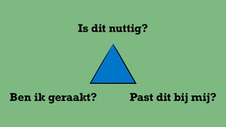 Past dit bij mij?Ben ik geraakt?
Is dit nuttig?
 