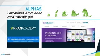 Educación a la medida de
cada individuo (IA)
ALPHAS
 
