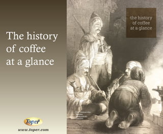 www.toper.com
The history
of coffee
at a glance
the history
of coffee
at a glance
"Efes" drinking coffee
(Ramazan
Karakundakoğlu
collection)
13
 