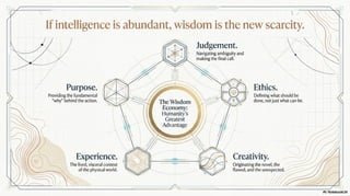 The Wisdom Economy in the age of AI Abundancy