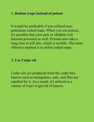 Top 10 Eco-Friendly Pest Control Methods | PDF