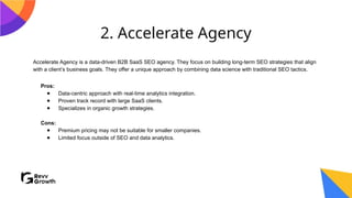 Top 10 SaaS SEO AGENCY for Growth in 2025 | PPTX