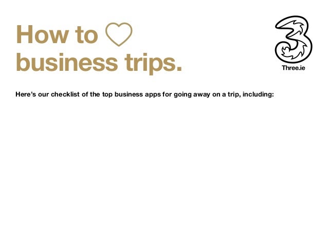 travel checklist how to business trips