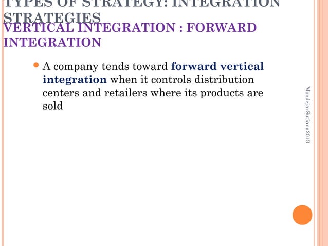 Strategic Management Types Of Strategy PPT