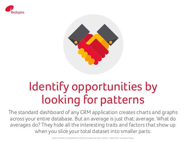 The standard dashboard of any CRM application creates charts and graphs
across your entire database. But an average is jus...