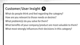 12 
NOTE: This is just an example. Zappos did not ask us to develop their 
brand strategy canvas. Though it would be cool if they did. 
 