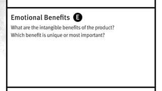 Rational Benefits 
Responsive and helpful customer service on the 
website, via email, and over the phone, available 24 
hours from well-trained employees; a well-designed 
user experience; extensive product selection, all 
with many sizes and styles available; fast, free 
shipping and returns; 365-day return policy 
 