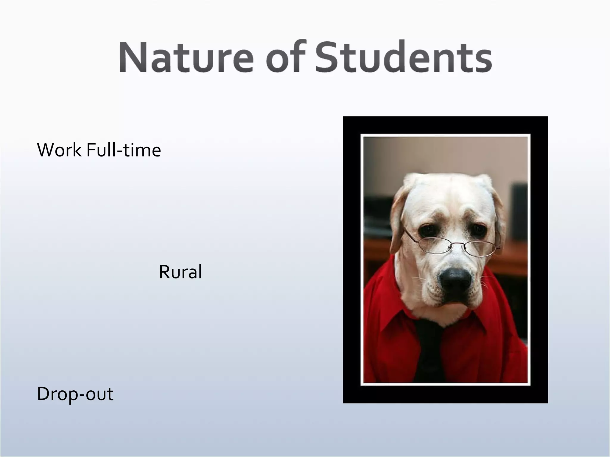 Work Full-time Rural Drop-out 