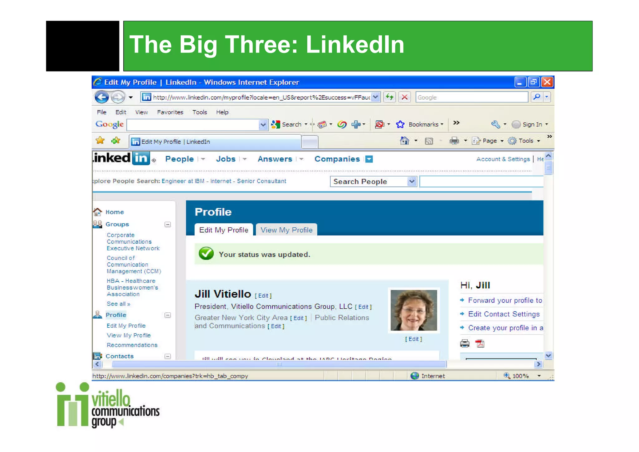 The Big Three: LinkedIn
 