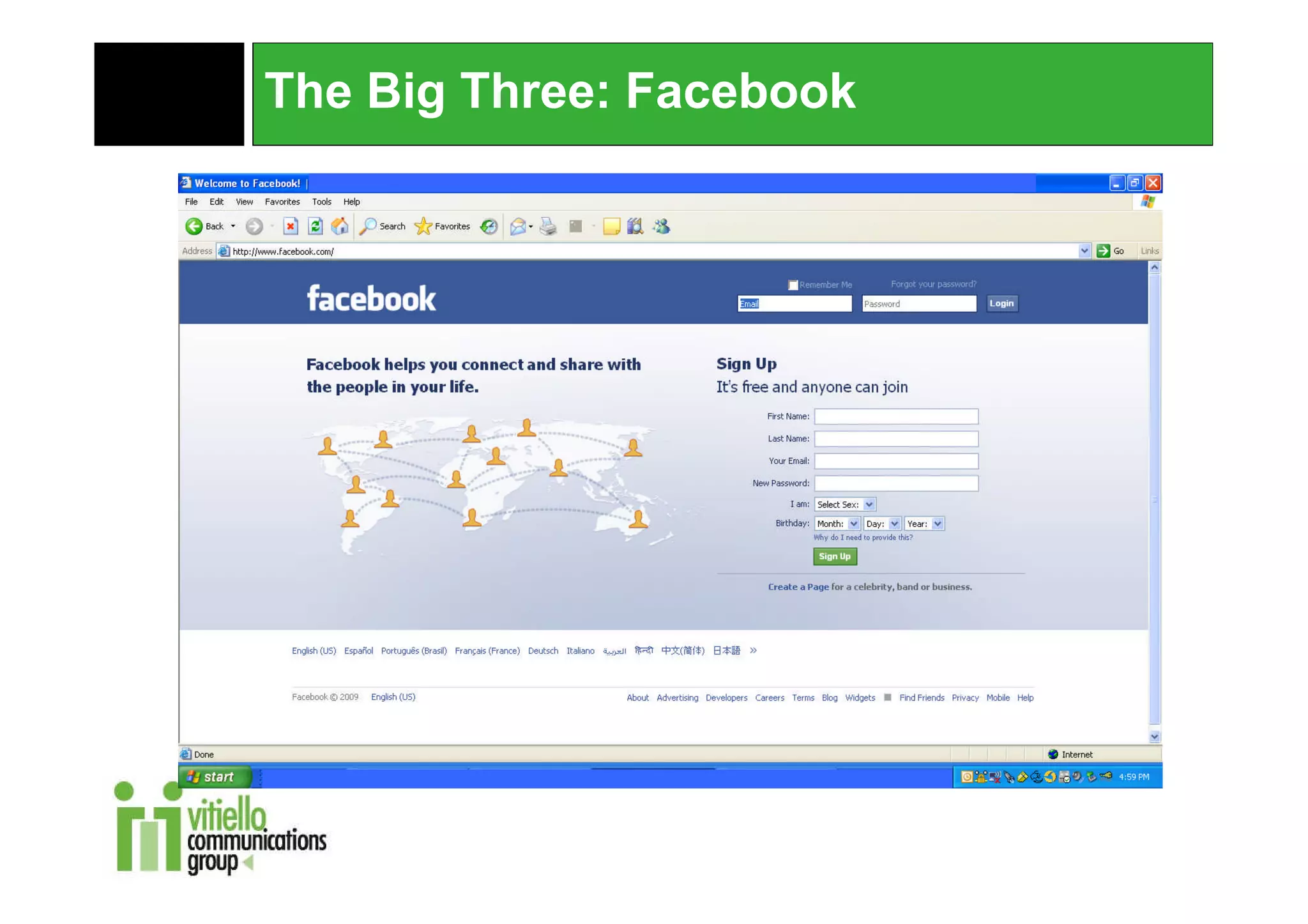 The Big Three: Facebook
 
