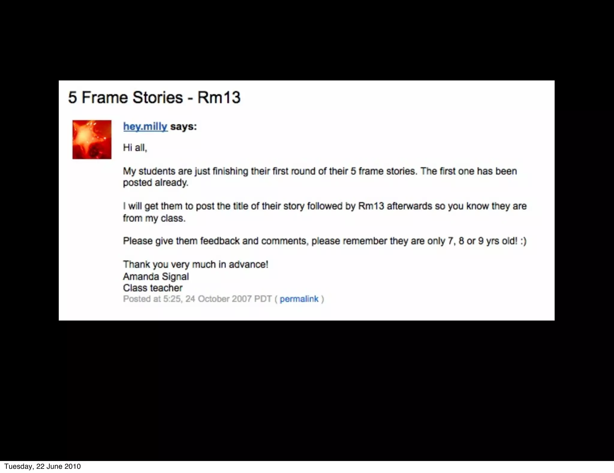 Tuesday, 22 June 2010
 