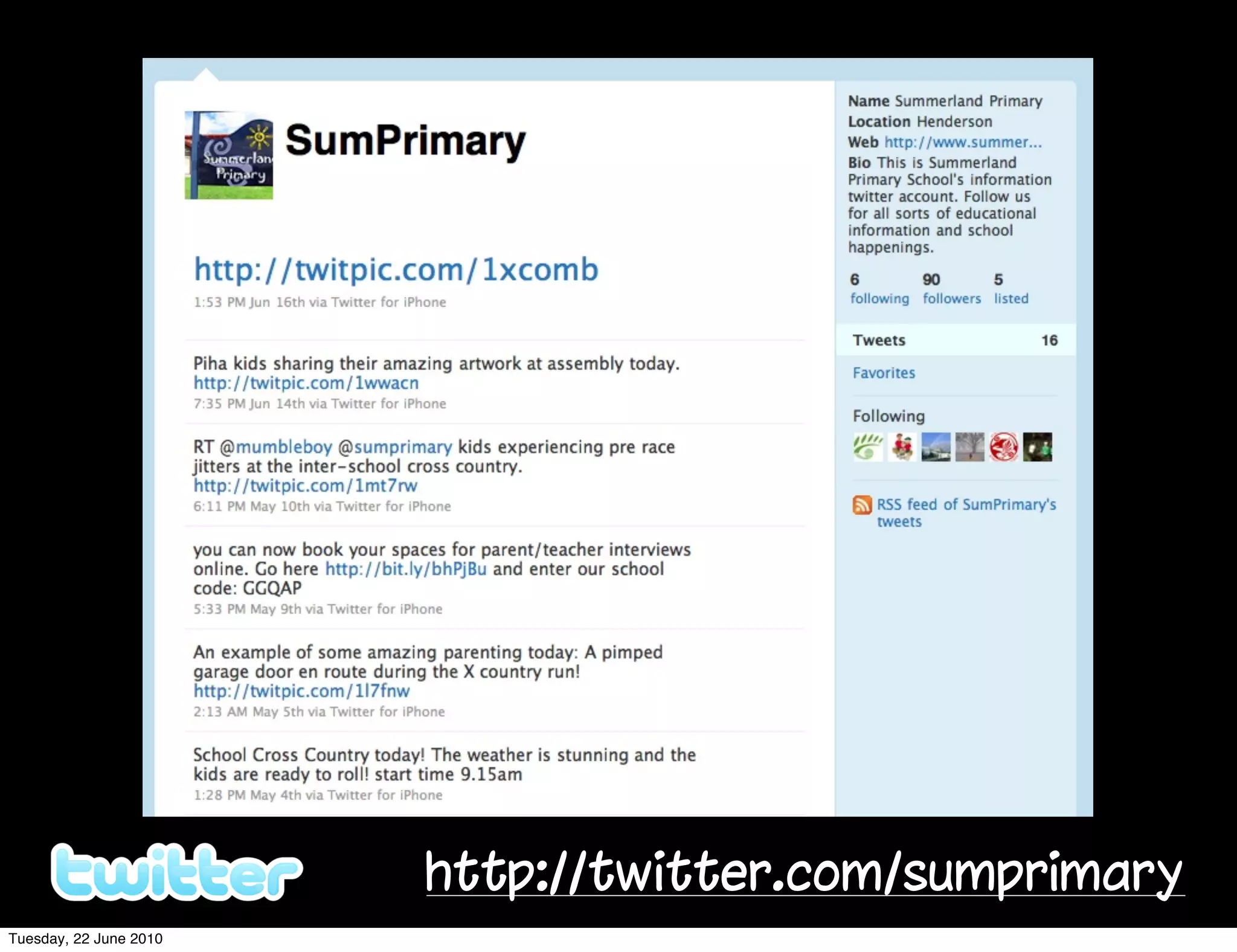 http://twitter.com/sumprimary
Tuesday, 22 June 2010
 