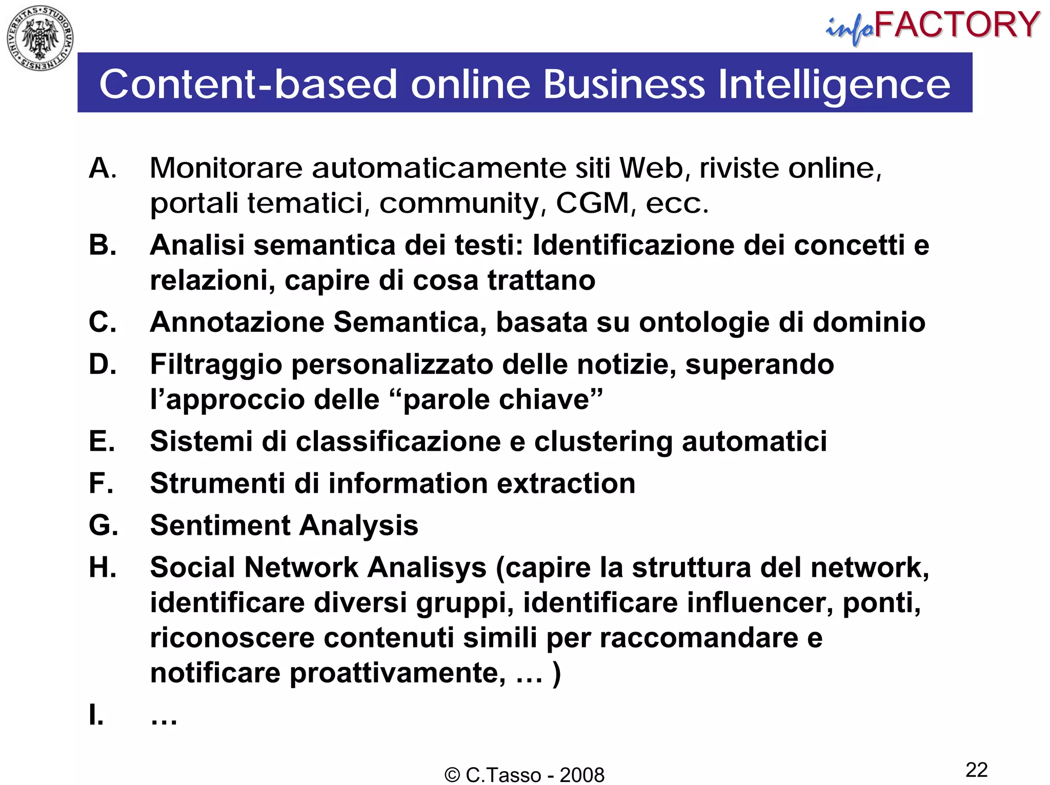 Web 2.0 e Intelligenza Artificiale