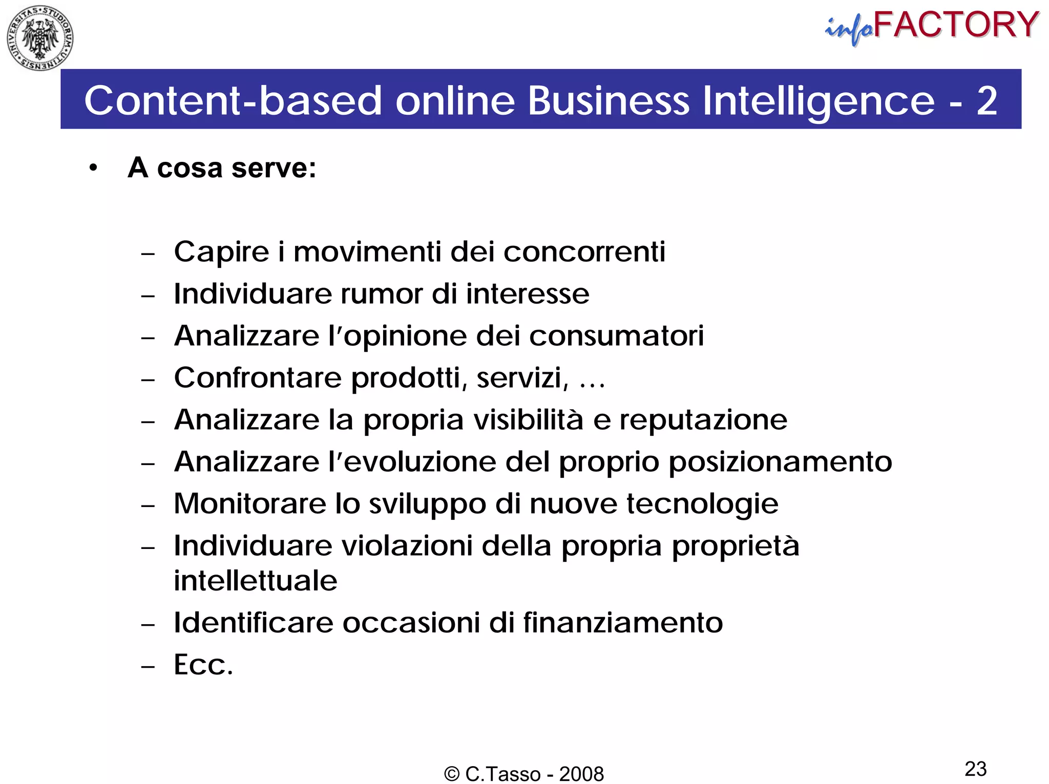 Web 2.0 e Intelligenza Artificiale