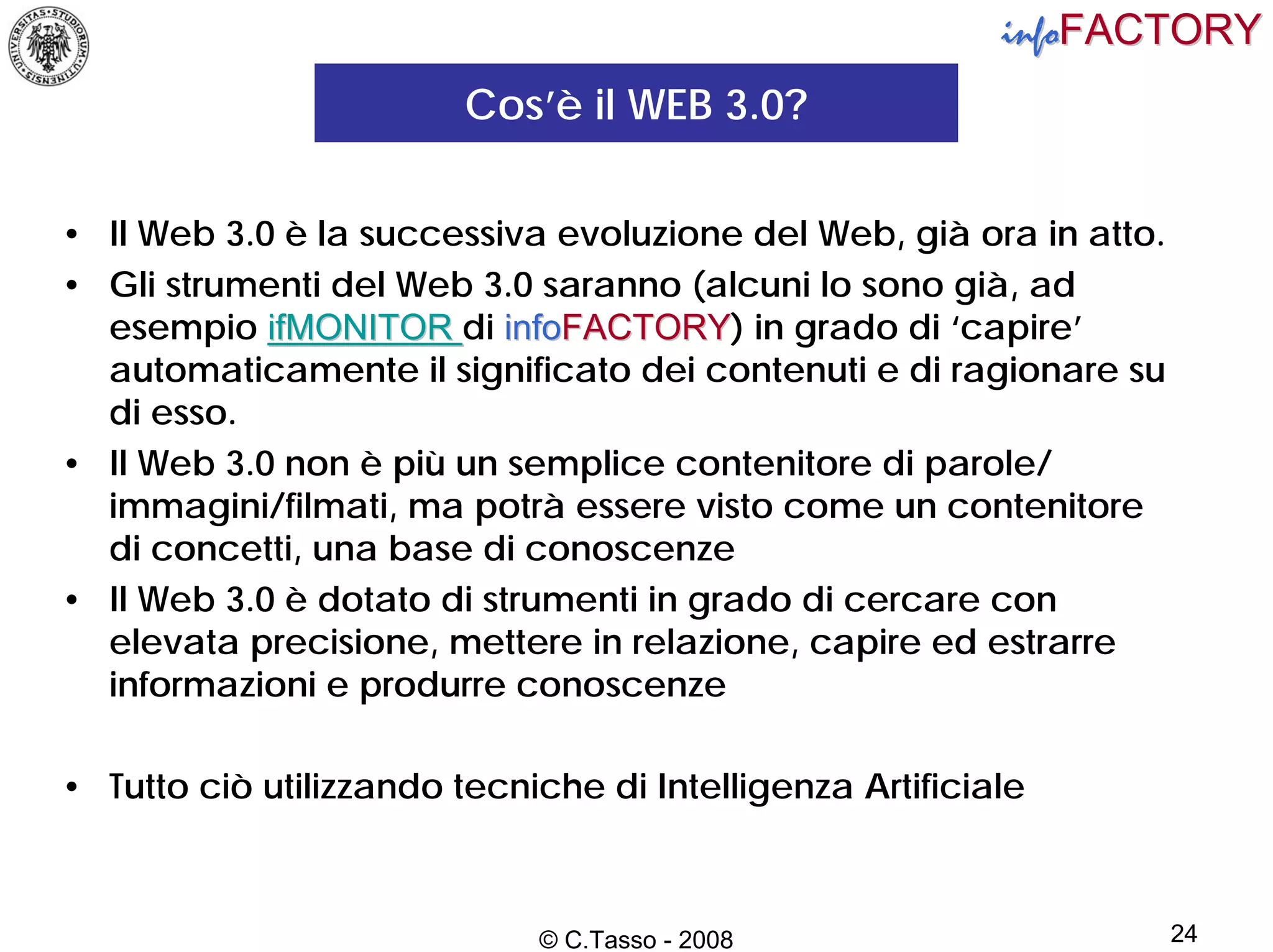 Web 2.0 e Intelligenza Artificiale