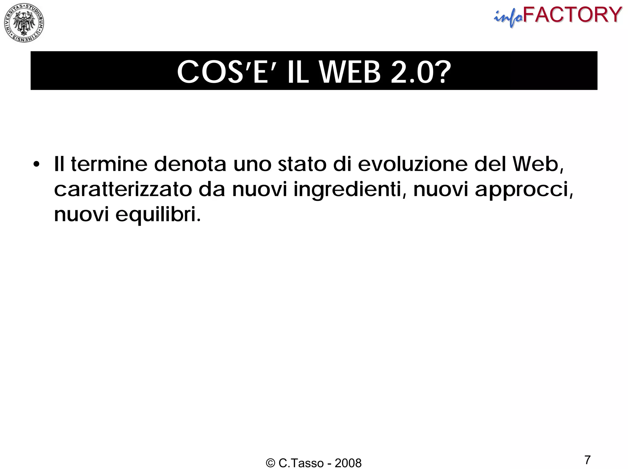 Web 2.0 e Intelligenza Artificiale