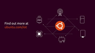 Find out more at
ubuntu.com/iot
 