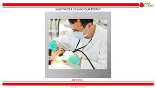 TRUCK DRIVER
WHO WORKS BY DRIVING TRUCKS?
Who Questions
 