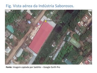 Fig. Vista aérea da Indústria Saborosos.
Fonte: Imagem captada por Satélite – Google Earth Pro
 